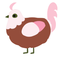 A russet and rose chicken with a head pattern