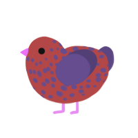 (unnamed), a red and overcast chicken with a speckle pattern