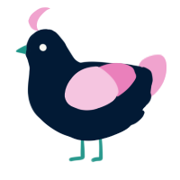 A tumblr and pink chicken