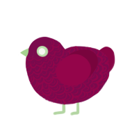 (unnamed), a wine and maroon chicken with a double-lace pattern