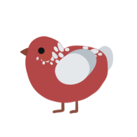 (unnamed), a red and mist chicken with a neck-speckle pattern