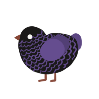 (unnamed), a sable and overcast chicken with a lace pattern