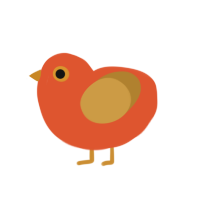 (unnamed), a vermilion and gold chicken