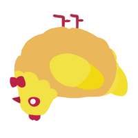A honey and yellow chicken with a head pattern