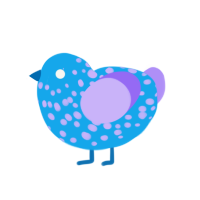 (unnamed), a sky and lilac chicken with a speckle pattern