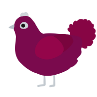 A wine and maroon chicken