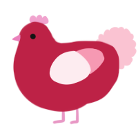 A crimson and rose chicken