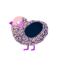 (unnamed), a rose and tumblr chicken with a double-lace pattern