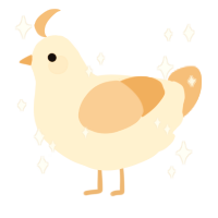 A cream and beige chicken