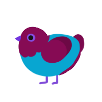 (unnamed), a cerulean and wine chicken with a head pattern