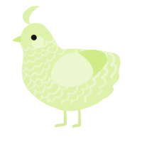A apple chicken with a lace pattern