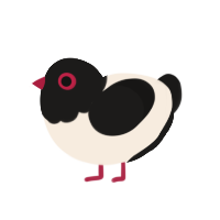 (unnamed), a cream and sable chicken with a head pattern