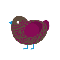 (unnamed), a bark and wine chicken with a lace pattern