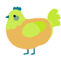 A honey and lime chicken with a head pattern