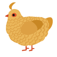 A honey and orange chicken with a lace pattern