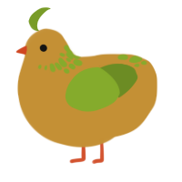 A gold and chartreuse chicken with a neck-speckle pattern