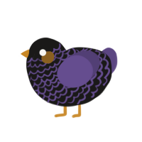 (unnamed), a sable and overcast chicken with a lace pattern