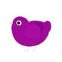 (unnamed), a plum chicken with a lace pattern