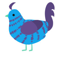 A sky and overcast chicken with a bar pattern