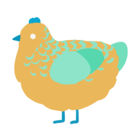 A honey and mint chicken with a half-lace pattern