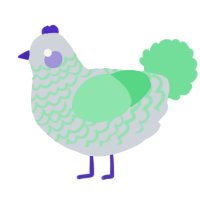 A mist and spring chicken with a lace pattern