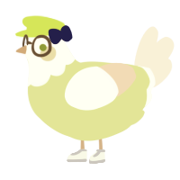A lemon and cream chicken with a head pattern