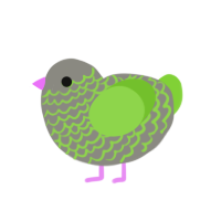 (unnamed), a ash and grass chicken with a lace pattern