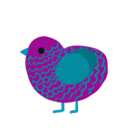 Eyestrain, a plum and sea chicken with a lace pattern