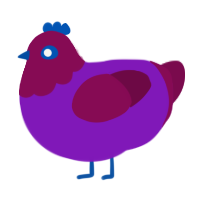 Apothic Dark, a violet and wine chicken with a head pattern