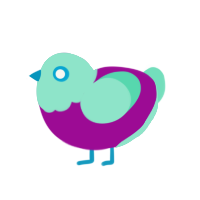 (unnamed), a plum and mint chicken with a head pattern