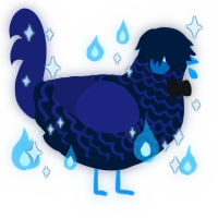 A tumblr and navy chicken with a lace pattern