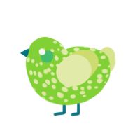 Limeade, a grass and lemon chicken with a speckle pattern