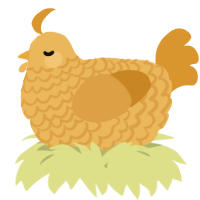 A honey and orange chicken with a lace pattern