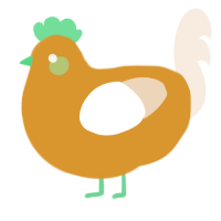A orange and cream chicken