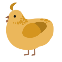 A honey and ochre chicken with a neck-speckle pattern