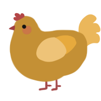 A gold and honey chicken
