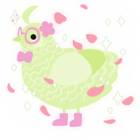 A apple chicken with a lace pattern