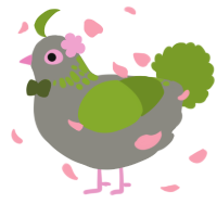 A ash and chartreuse chicken with a neck-speckle pattern