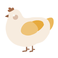 A cream and honey chicken