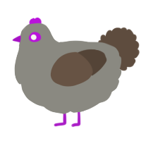 A ash and bark chicken