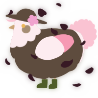 A bark and rose chicken with a head pattern