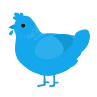 A sky chicken with a neck-speckle pattern