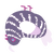 cheshire, a overcast and lavender chicken with a bar pattern