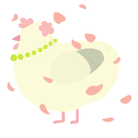A white and mist chicken with a neck-band pattern