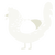 Skin Ticket, a white chicken with a half-lace pattern