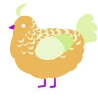 A honey and apple chicken with a half-lace pattern