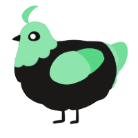 A sable and spring chicken with a head pattern