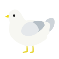 A white chicken with a head pattern