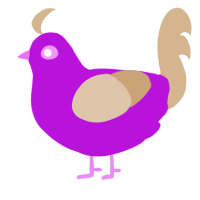 (unnamed), a amethyst and beige chicken