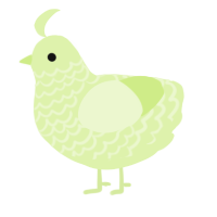 A apple chicken with a lace pattern